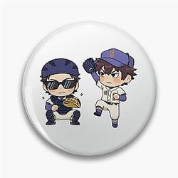 Miyuki and Sawamura Chibi Duo - Ace of the Diamond Pin