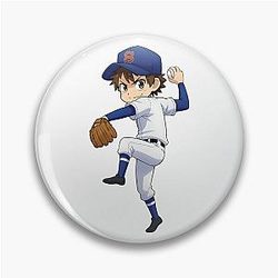 Eiji Sawamura Pitching Pose - Ace of Diamonds Pin
