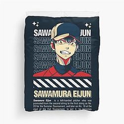 Street Wear Ace of Diamonds Sawamura Eijun Pitcher Duvet Cover