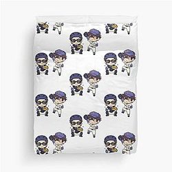Miyuki and Sawamura Chibi Duo Ace of Diamond Duvet Cover