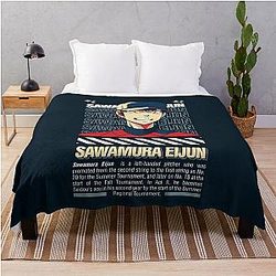 Street Wear Ace of Diamonds Sawamura Eijun Pitcher Blanket
