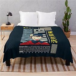 Street Wear Ace of Diamonds: Sawamura Eijun Ace Pitcher Smile Face Throw Blanket