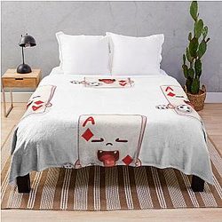 Playful Ace of Diamond Throw Blanket
