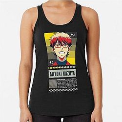 Street Wear Ace of Diamonds Kazuya Miyuki Catcher Racerback Tank Top