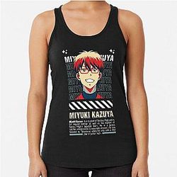 Street Wear Ace of Diamond Kazuya Miyuki Catcher Smile Racerback Tank Top