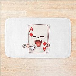 Playful Ace of Diamond Bath Mat