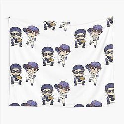Miyuki and Sawamura Chibi Duo Ace of Diamond Tapestry