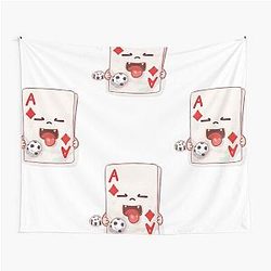 Playful Ace of Diamond Tapestry