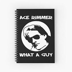 Red Design Dwarfs Ace Rimmer What A Guy Spiral Notebook