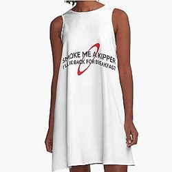 Smoke me a Kipper Ace A-Line Dress