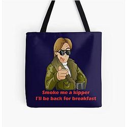 Ace Rimmer Smoke Me a Kipper All Over Print Tote Bag