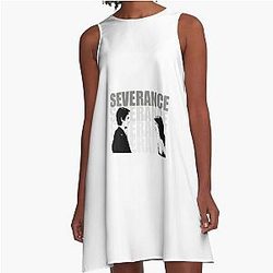 Severance Series Adam Scott and Britt Lower A-Line Dress
