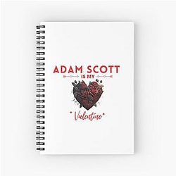 Adam Scott My Valentine Spiral Notebook