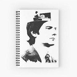 Severance series Adam Scott Britt Lower fan works graphic design by ironpalette Spiral Notebook
