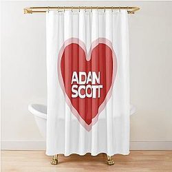 I Heart Adam Scott Shower Curtain