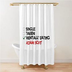 Mentally Dating Adam Scott Shower Curtain