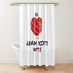 In a Relationship with Adam Scott Shower Curtain