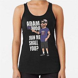 Vlogger fan Adam racerback tank top