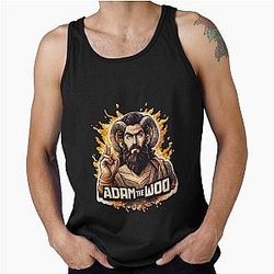 Adam The Powerful Knit Art Epic Plush Wool Bold Creator Icon Tank Top