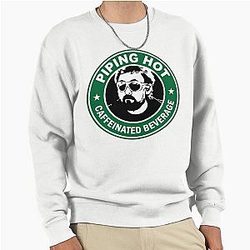 Adam The Woo Caffeinated Beverage Round - In Loving Memory 1974-2025 - Adam The Woo Pullover Sweatshirt