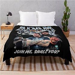 Adam Memorial Tribute In Loving Memory 1974-2025 Adam The Woo Throw Blanket