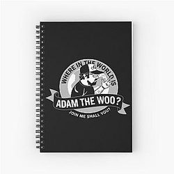 Adam The Woo Memorial Tribute In Loving Memory 1974-2025 Adam Woo Spiral Notebook