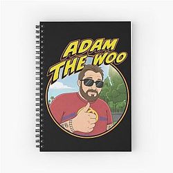 Adam The Woo Memorial Tribute In Loving Memory 1974-2025 Adam The Woo Spiral Notebook