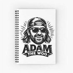 Adam the Woo Memorial Tribute In Loving Memory 1974-2025 Adam the Woo Spiral Notebook
