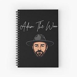 Adam The Woo Memorial Tribute - Rip Adam The Woo In Loving Memory 1974 - 2025 - Adam The Woo Spiral Notebook