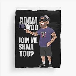 Adam the Woo Memorial Tribute In Loving Memory 1974-2025 Adam the Woo Duvet Cover