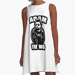 Adam The Woo Memorial Tribute 1974-2025 A-Line Dress