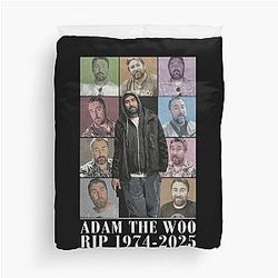 Adam the Woo Memorial Tribute in Loving Memory 1974-2025 Adam the Woo Duvet Cover