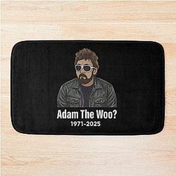 Adam The Woo Memorial Tribute 1974-2025 In Loving Memory Adam Woo Bath Mat