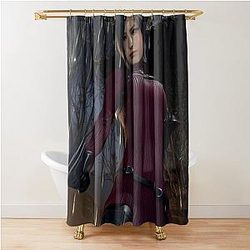 Ada Wong Resident Evil Painting Shower Curtain