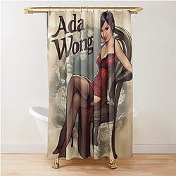 Pinup Ada Wong Shower Curtain