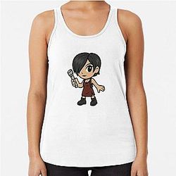 Chibi Ada Wong Racer Tank Top