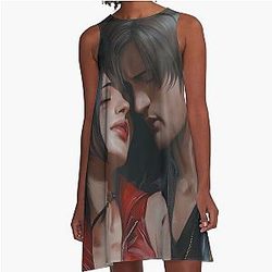Leon Kennedy and Ada Wong - A-Line Dress