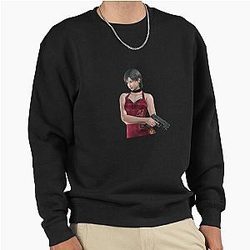 Portrait of Ada Wong from Resident Evil Pullover Sweatshirt