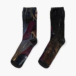 Ada Wong Resident Evil Painting Socks