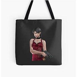 Portrait of Ada Wong from Resident Evil tote bag