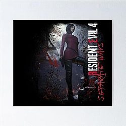 Resident Evil 4: Remake Separate Ways Ada Wong White Logo Version Poster