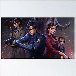 Let's get out of Raccoon City - Leon S Kennedy Ada Wong & Claire Redfield - RE2 Poster
