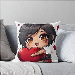 Dead by Daylight Ada Wong LOVES Throw Pillow