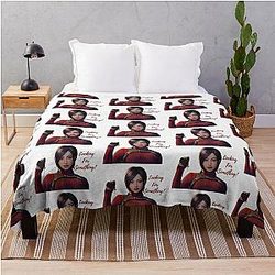 ADA WONG RESIDENT EVIL 4 REMAKE THROW BLANKET