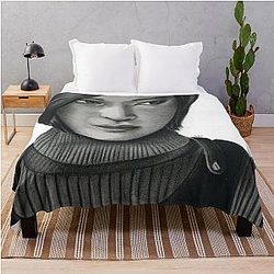 Ada Wong Charcoal Throw Blanket