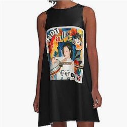 Adrianne Lenker Graphic Art Not a Line Dress