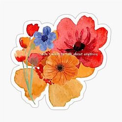 Adrianne Lenker Inspired Lyric Design Sticker