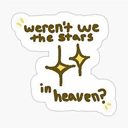 Weren't We the Stars in Heaven - Adrianne Lenker Sticker