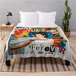 Adrianne Lenker Graphic Art Throw Blanket
