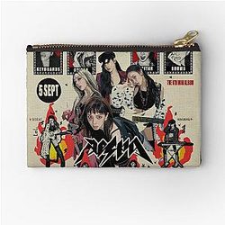 Aespa Rich Man Retro Design Zipper Pouch